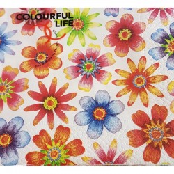 Servietten Colourful Flowers - Colourful Life