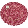 Tischdecke rosa-rot-rund
