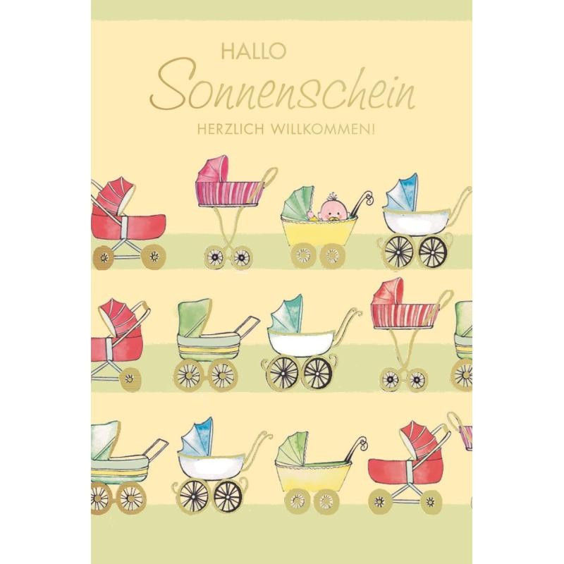 Baby Karte Hallo Sonnenschein