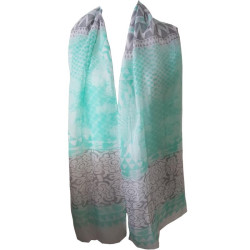 Foulard mit Blumenprint mint