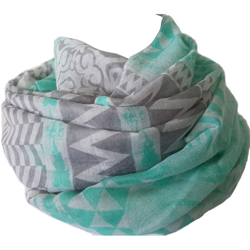 Foulard mit Blumenprint mint