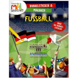 Rubbelsticker & Malbuch Fussball