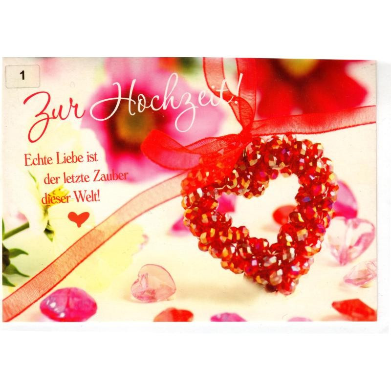 Hochzeitskarte Herz Blumen Hochzeitskarte Herz Blumen