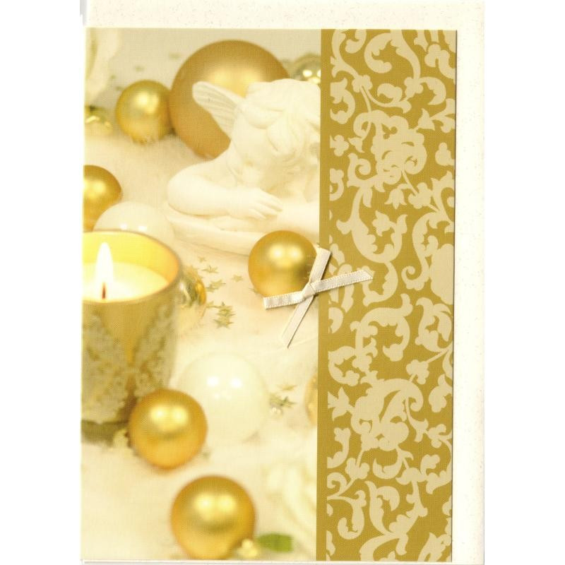 Blankokarte Engel Weihnachtskugeln Blankokarte Engel Weihnachtskugeln