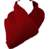 Schal Handgestrickt dunkelrot