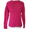 Langarmpullover Handarbeit pink