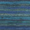 Schal Handgestrickt blau/grün