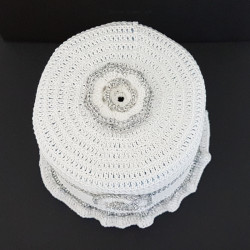 WC Rollen Hut weiss silber