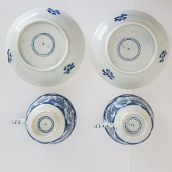 Antike Tassen + Untertassen Long Eliza