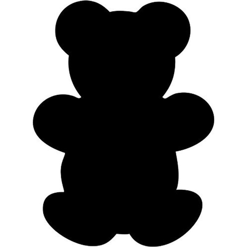 Kreidetafel - Silhouette Bear